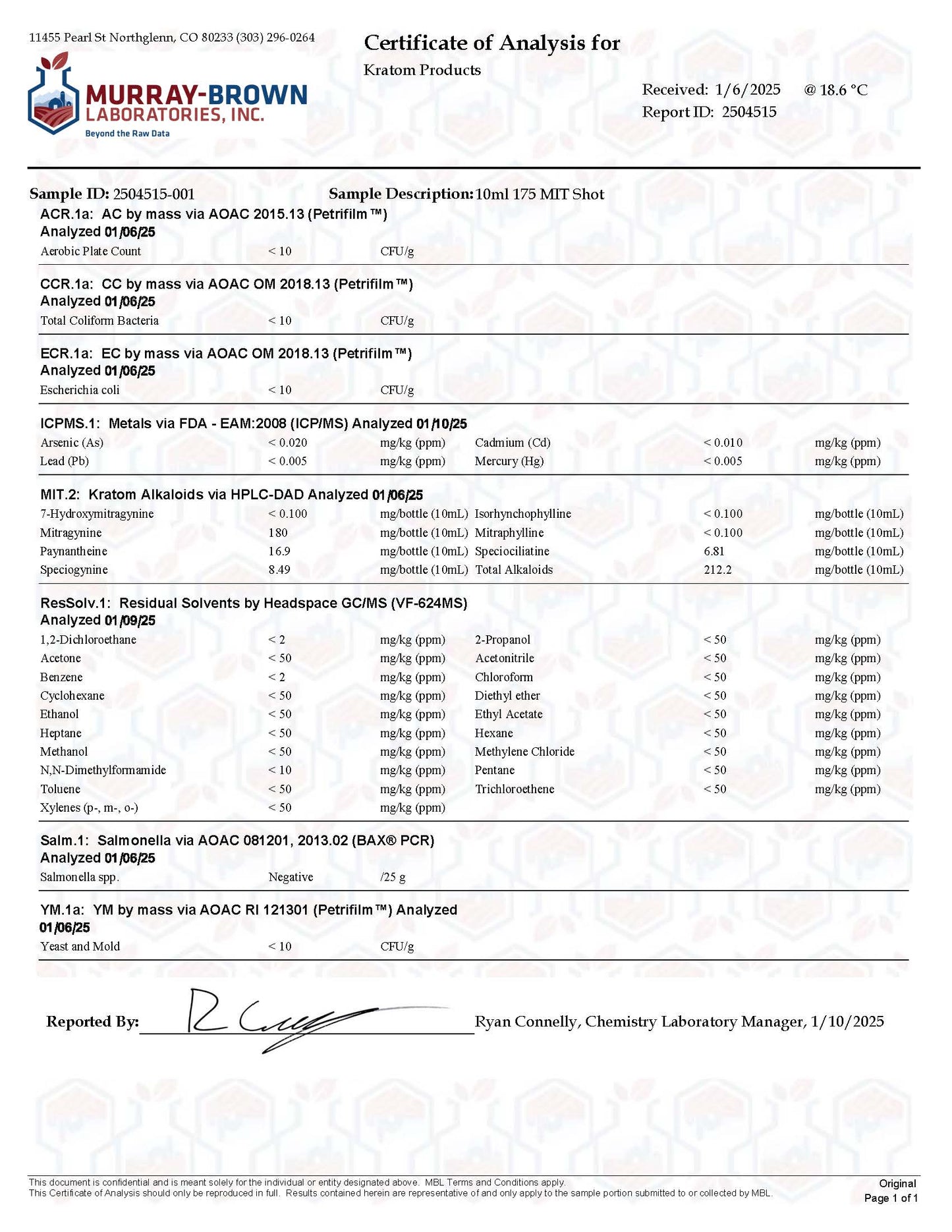 Kratom 15-Pack Extract Shot